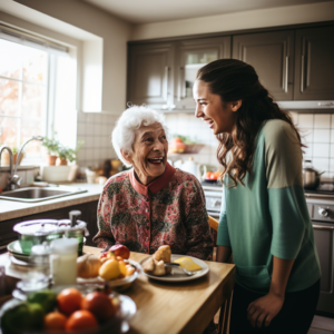 Homemaker services agencies help aging seniors with routine tasks around the house.